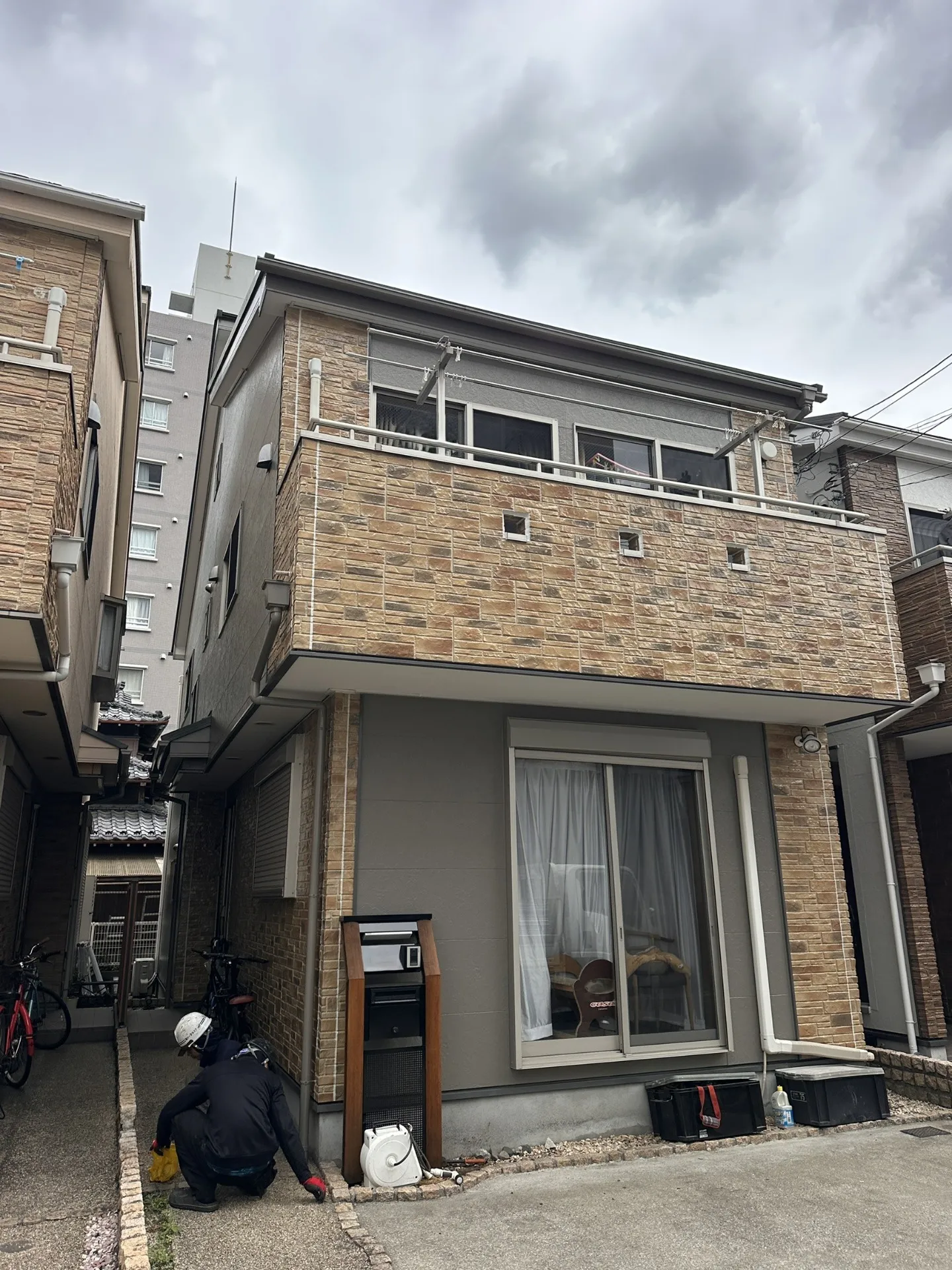 江戸川区】外壁塗装・O様邸│レンガ調サイディングを活かした外壁塗装（クリアー塗装＋シリコン塗装）