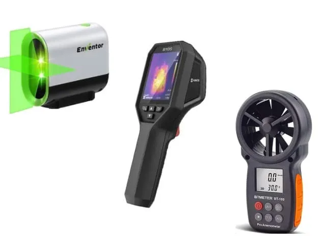 施工品質向上への取り組み｜サーモグラフィ・レーザー墨出し器・風速計を活用